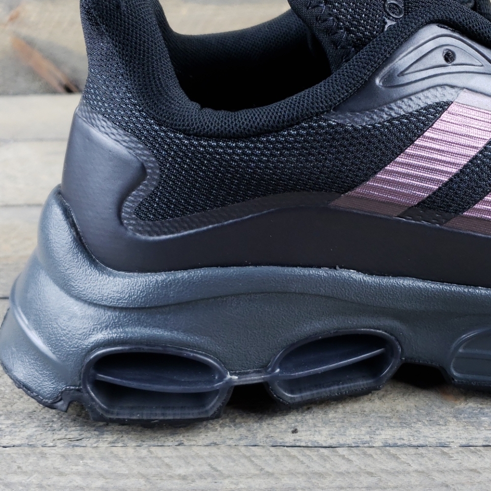 adidas Men's Quadcube Running Shoes Black/Signal - Picture 8 of 10